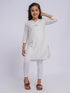 Girl's' White Only Kurta